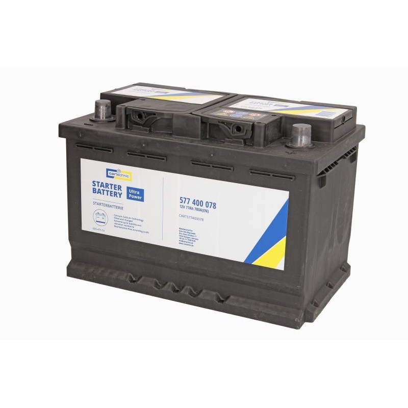 Akumulator CARTECHNIC 12V 77Ah/780A (P+) 278x175x190 B13 - ULTRA POWER - CART577400078 Akumulator CARTECHNIC 12V 77Ah/780A (P+) 278x175x190 B13 - ULTRA POWER - CART577400078