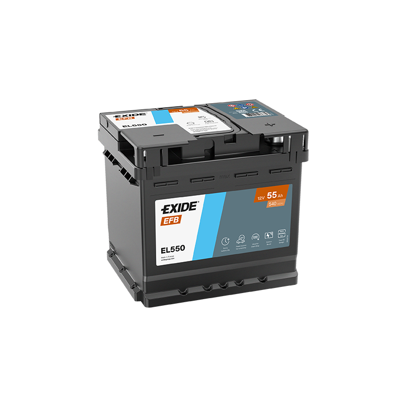 Akumulator EXIDE 12V 55Ah/540A (P+) 207x175x190 B13 - START&STOP EFB - EL550