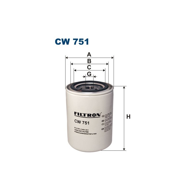 CW751 Filtr Cieczy Filtron