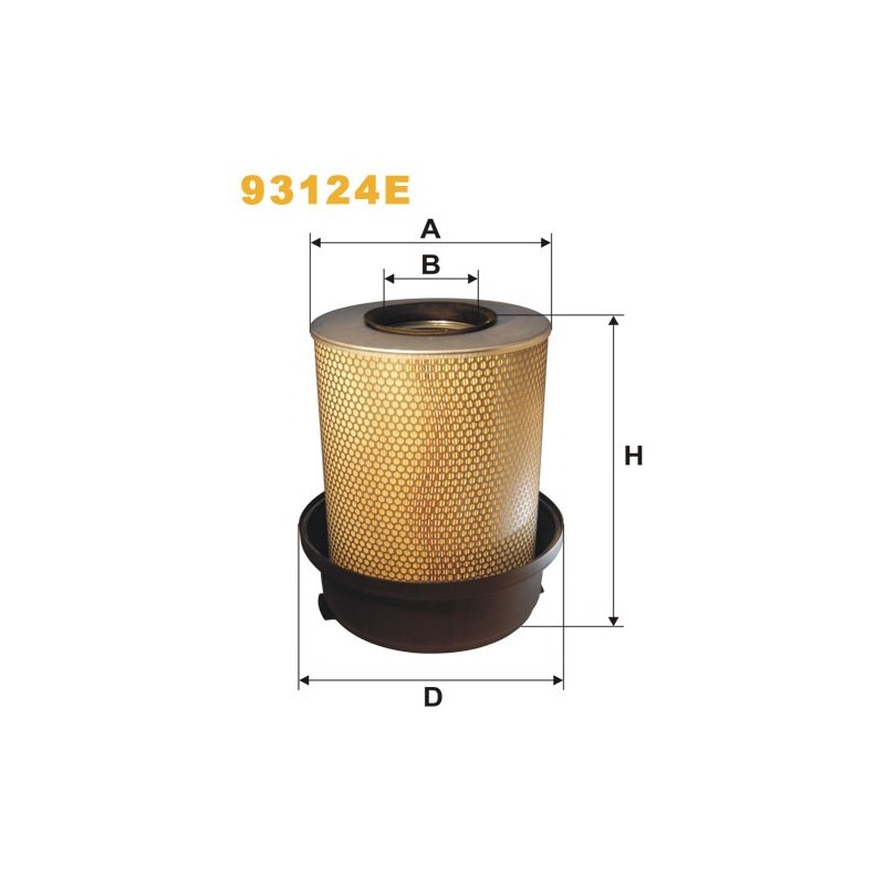 93124E Filtr Powietrza Wix