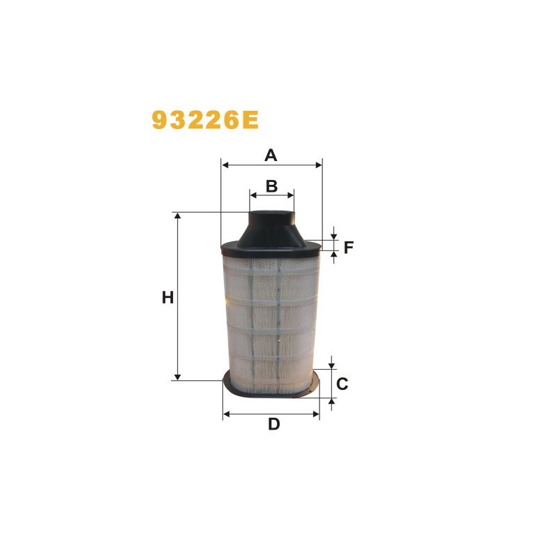 93226E Filtr Powietrza WIX /Volvo 3120490/