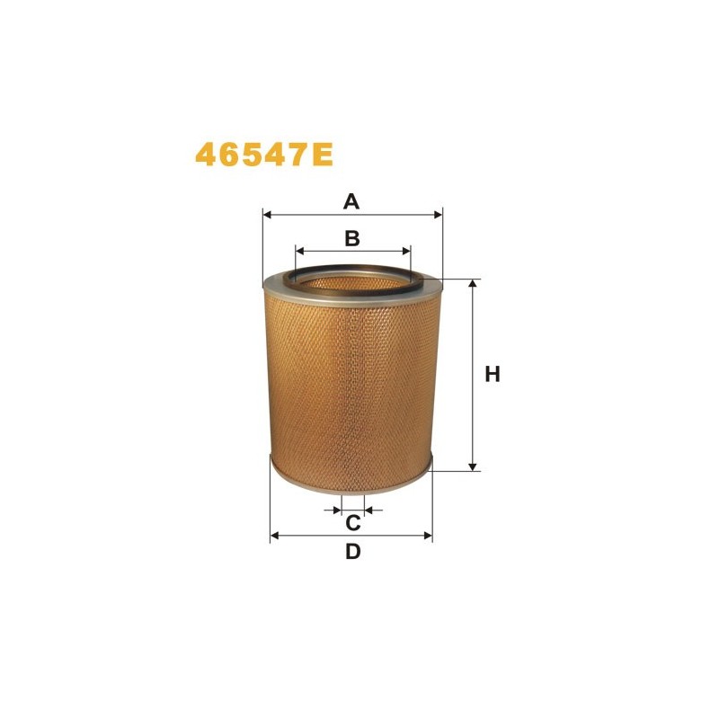46547E Filtr Powietrza Wix